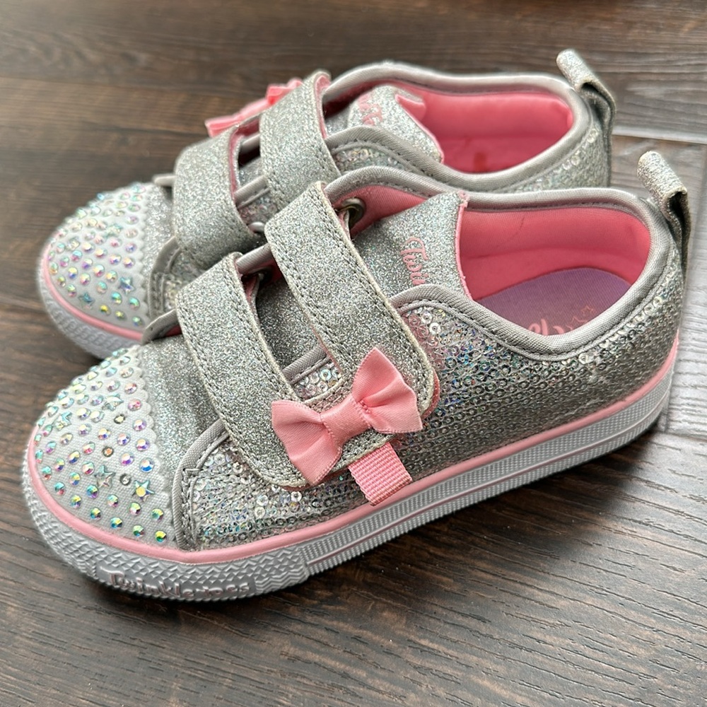 Sketchers Twinkle Toes Sequin and Crystals Sneakers